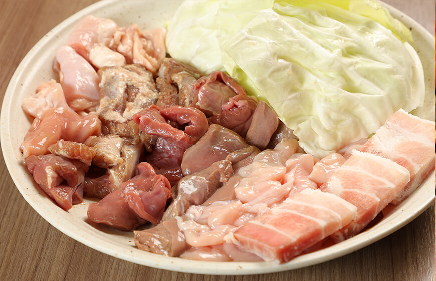 豚肉６種盛り合わせ
